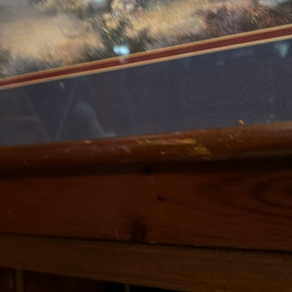 Spring creek express in vintage wooden frame - Picture 4 of 5